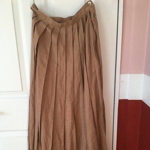 Long Calvin Klein Vintage Linen Skirt